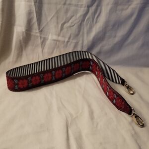 Henri Bendel Embroidered Guitar, Pirse, Bag Strap